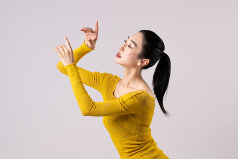 Seam free knit (yellow/sand)