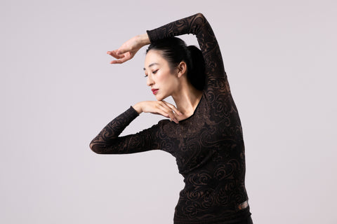 Seam free knit (black/camel)