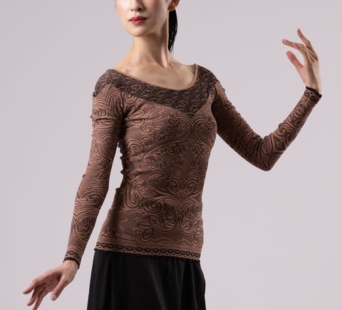 Seam free knit (black/camel)