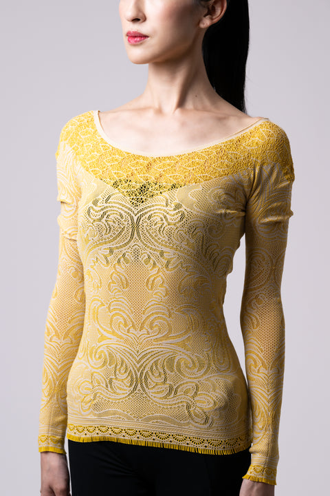 Seam free knit (yellow/sand)
