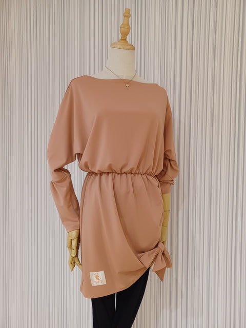 hem ribbon tunic
