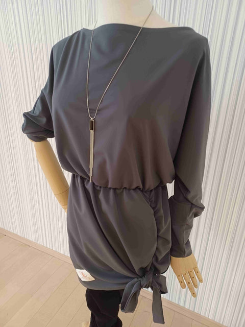 hem ribbon tunic